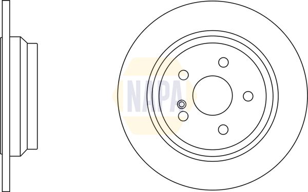 NAPA Front Perforated/Vented & Rear Perforated/Vented Brake Discs & Pads