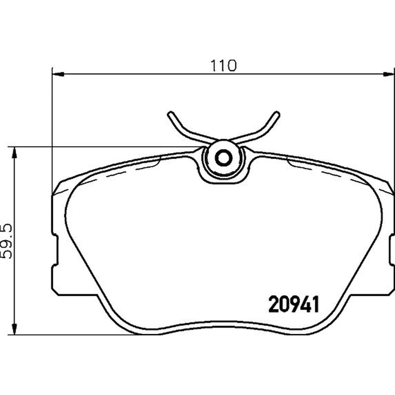 Mintex Front Brake Pad Set MDB1312