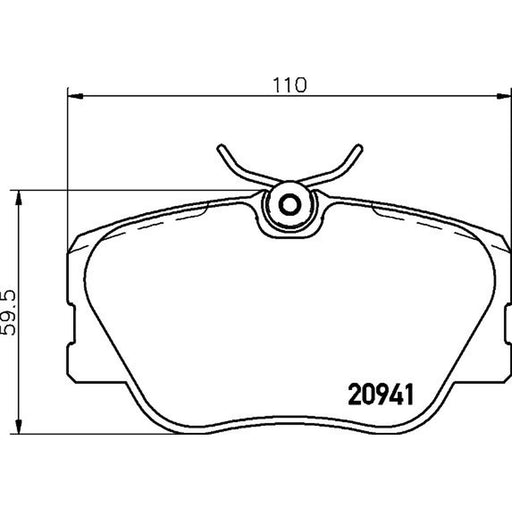 Mintex Front Brake Pad Set MDB1312
