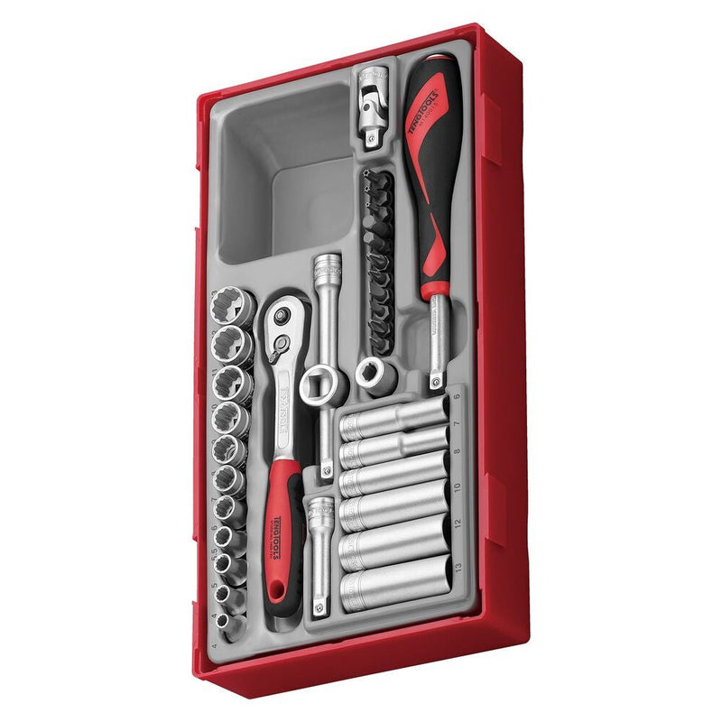 Teng Tools Socket Set 1/4" Drive TT1 35 Pieces