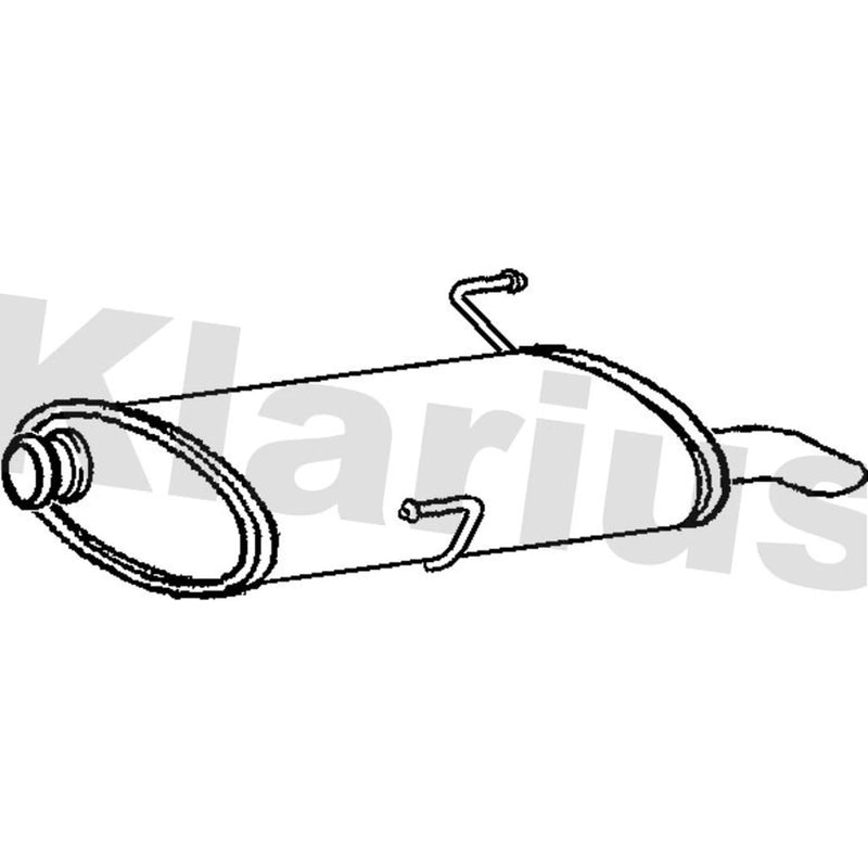 Klarius Box With Tail Pipe Rear PG716V