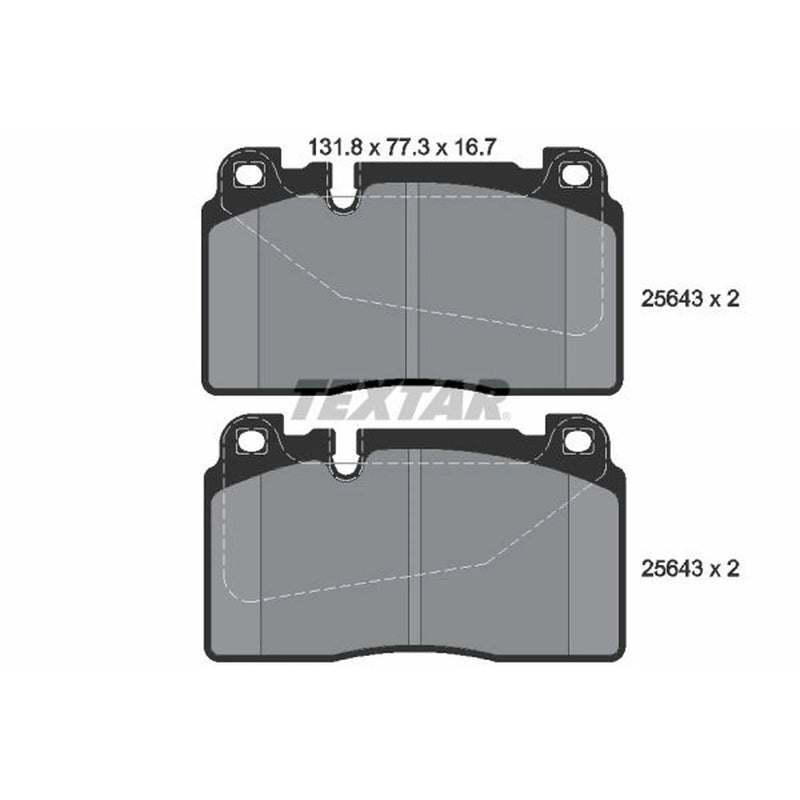 Textar Front Brake Pad Set 2564301
