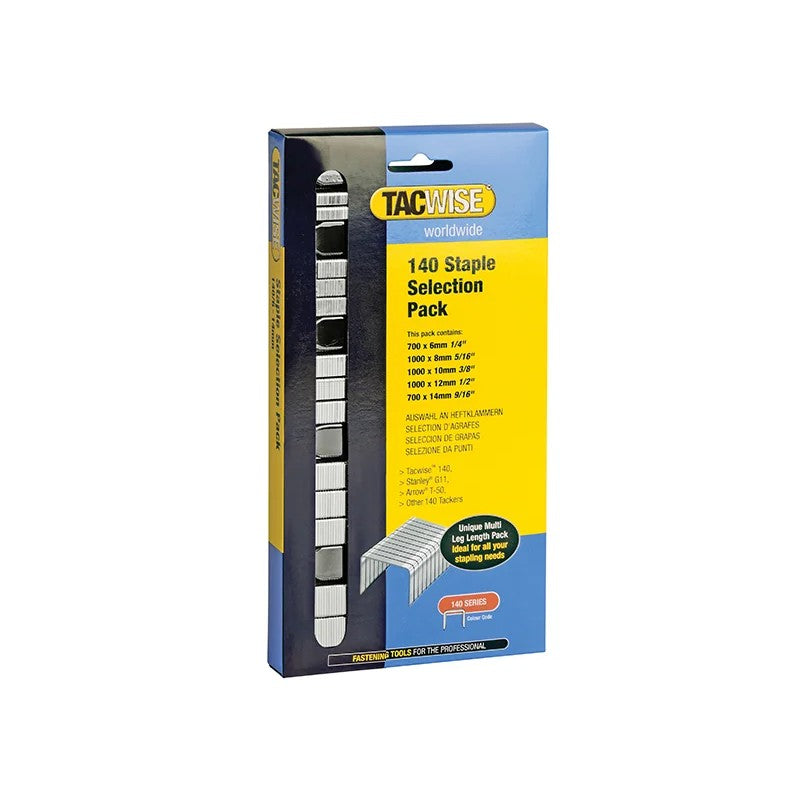 Tacwise 140 Heavy-Duty Staples (Type T50 G) Selection (Pack 4400) - 0350