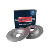 Borg & Beck 2 x Solid Rear Brake Discs BBD5669