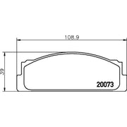Mintex Front Brake Pad Set MDB1013