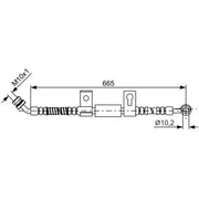 Bosch Brake Hydraulic Hose Line Front Left 1 987 481 790