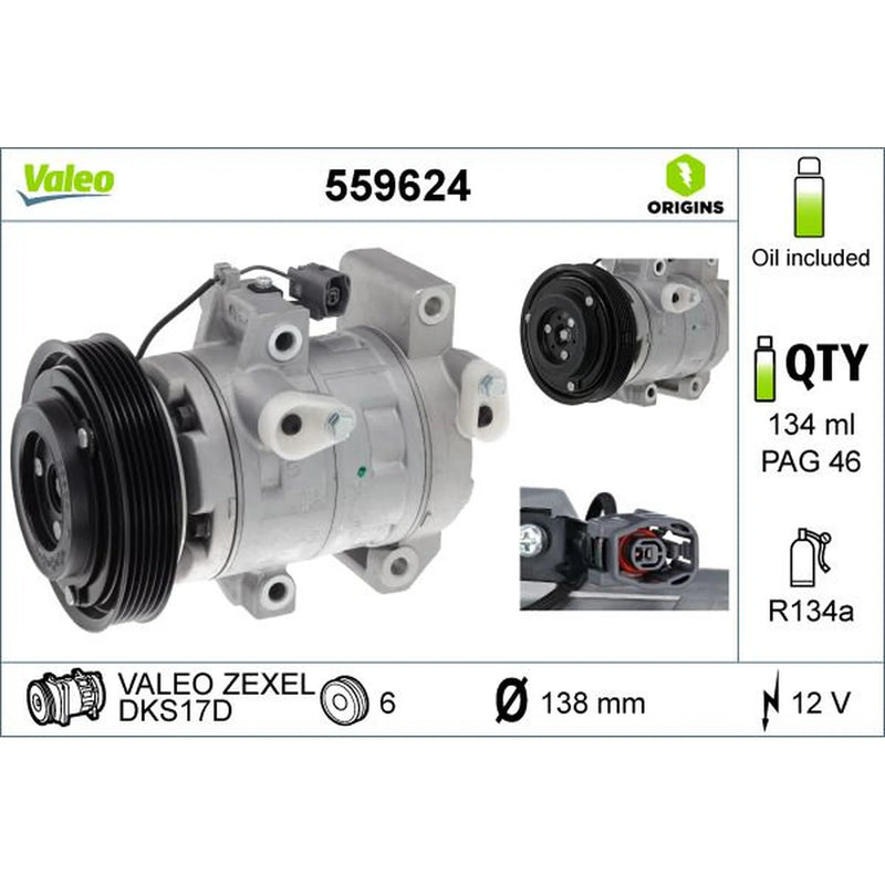 Valeo Air Conditioning Compressor 559624
