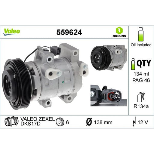 Valeo Air Conditioning Compressor 559624