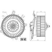 NRF Heater Blower Fan 34278
