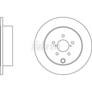 Fahren 2 x Solid Rear Brake Discs FBD6770
