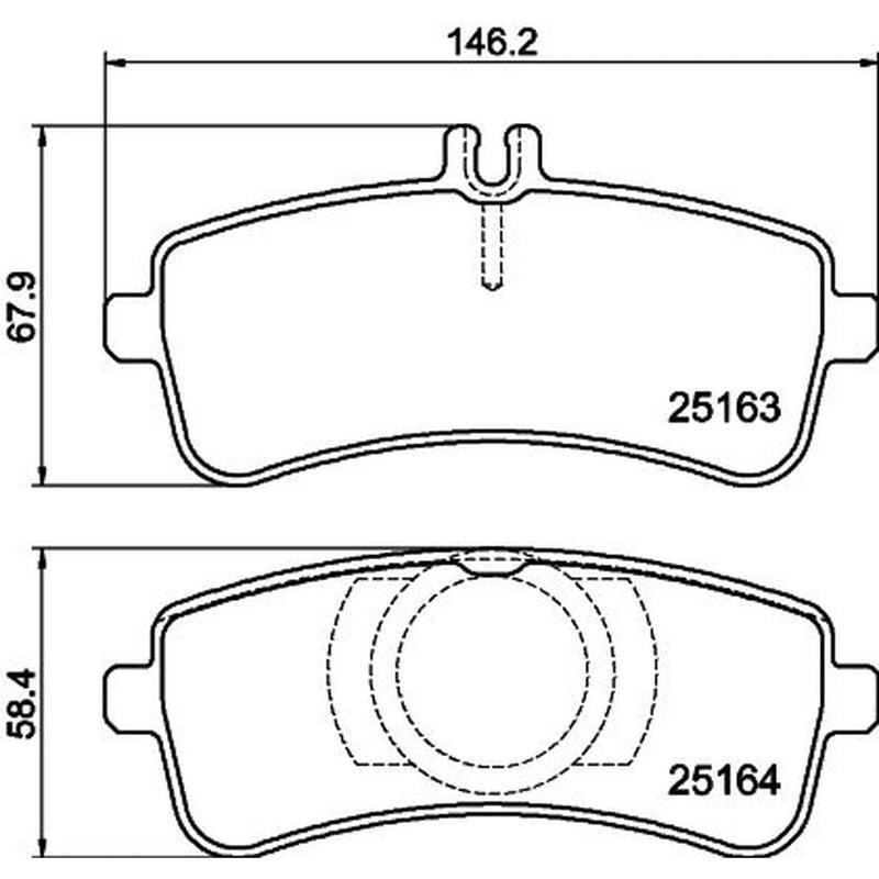 Mintex Rear Brake Pad Set MDB3287