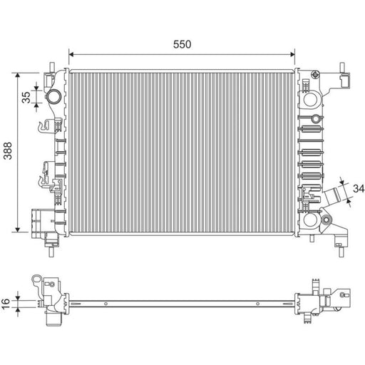 Valeo Engine Radiator 701412