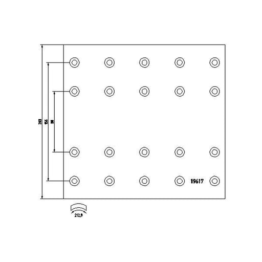 DON Don Cv Brake Lining Set DF30311S7203