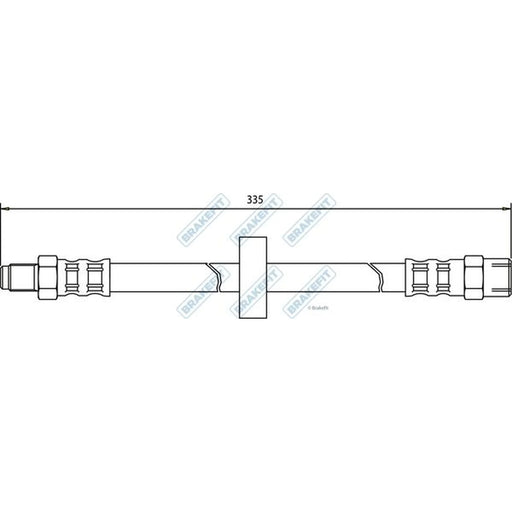 Apec Brake Hydraulic Hose Line Rear BHO4017