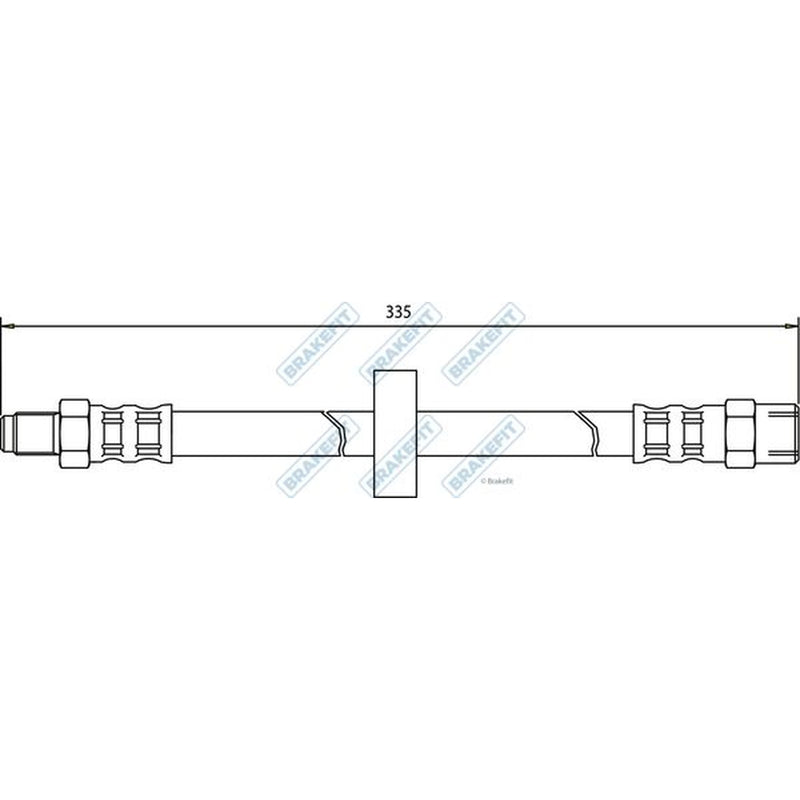 Apec Brake Hydraulic Hose Line Rear BHO4017