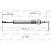 Valeo Diesel Engine Glow Plug 345129