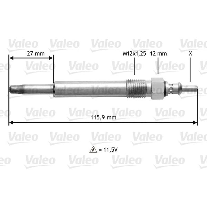 Valeo Diesel Engine Glow Plug 345129