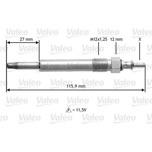 Valeo Diesel Engine Glow Plug 345129