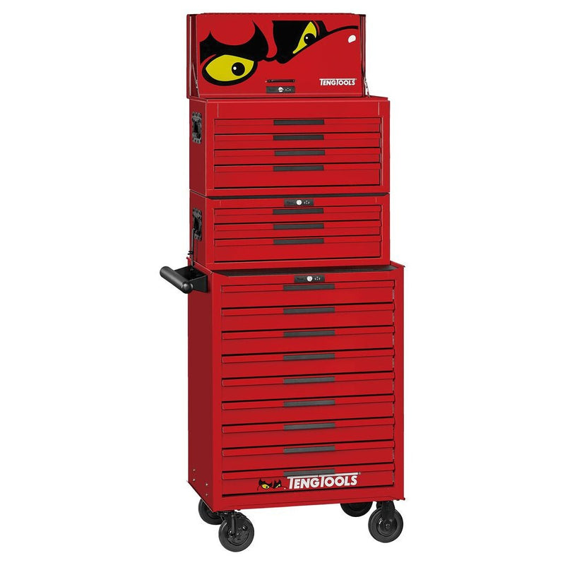 Teng Tools Mobile Tool Storage PRO35™ 26" 16 Drawers Red