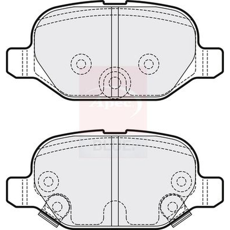 Apec Brake Pad Set PD3858