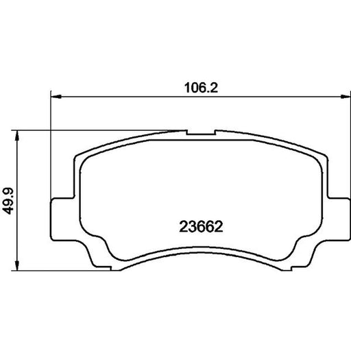 Mintex Front Brake Pad Set MDB1945