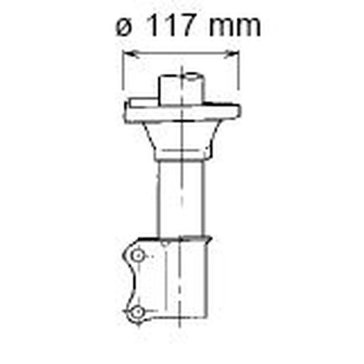 KYB Shock Absorber Damper Strut Rear Left 632104