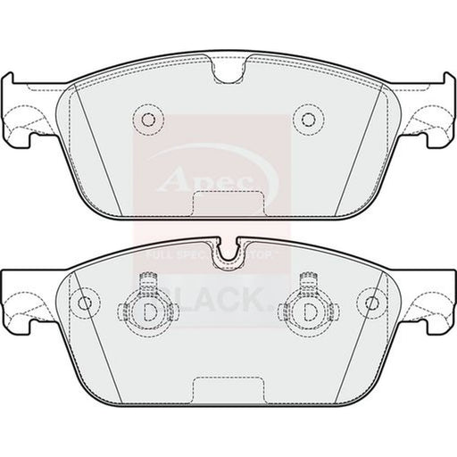 Apec Front Brake Pad Set PAD1928B
