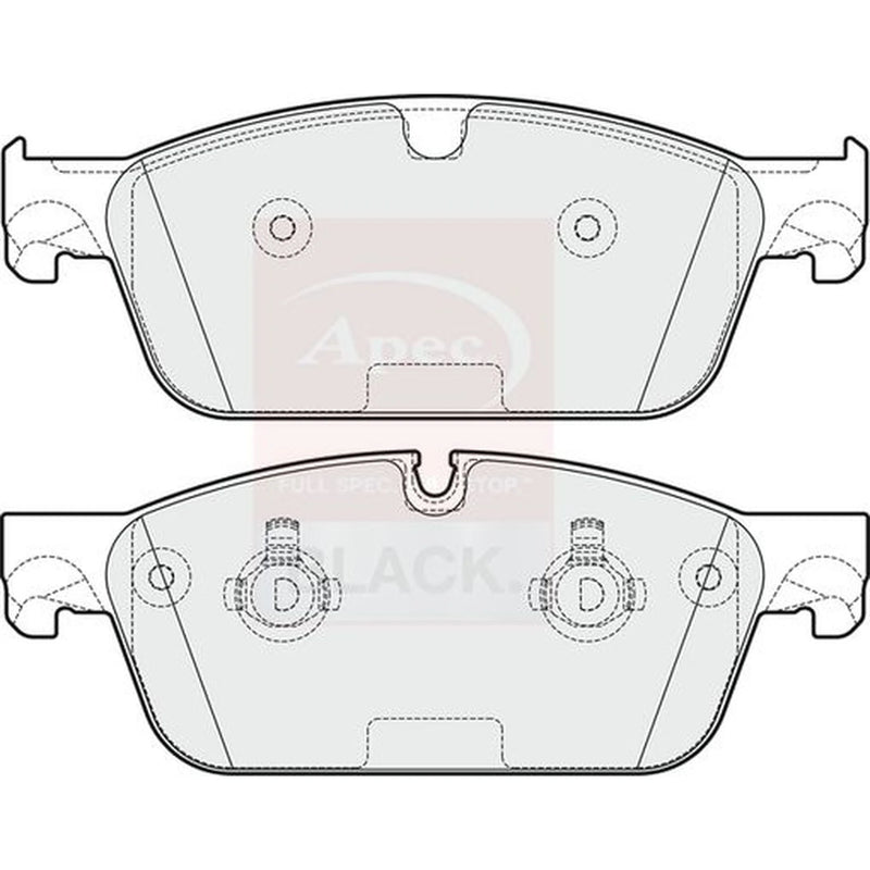 Apec Front Brake Pad Set PAD1928B