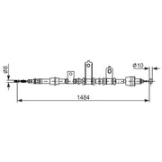 Bosch Handbrake Cable Left Rear 1 987 482 920