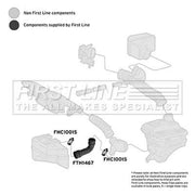 First Line Air Filter Intake Hose FTH1467