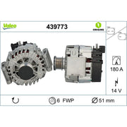Valeo Car Alternator 12V 439773