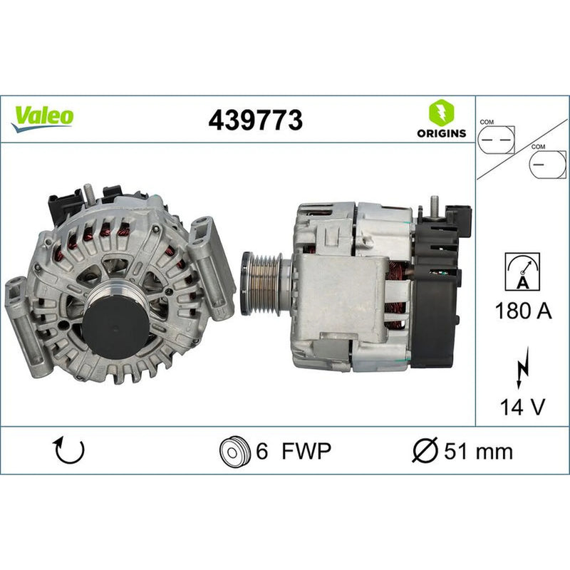 Valeo Car Alternator 12V 439773