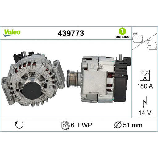 Valeo Car Alternator 12V 439773