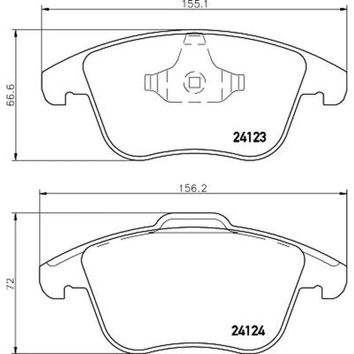 Mintex Front Brake Pad Set MDB2860