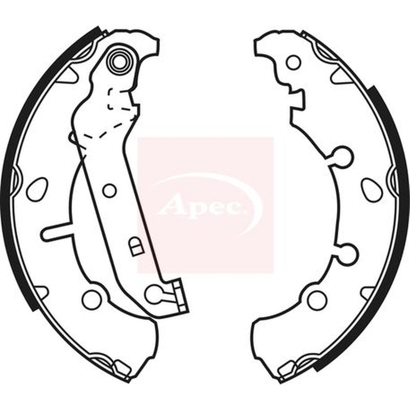 Apec Brake Shoe Set Axle Kit SHU635