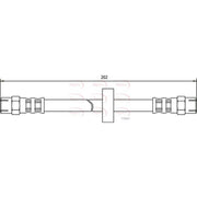 Apec Brake Hydraulic Hose Line Rear HOS3325