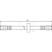 Apec Brake Hydraulic Hose Line Rear HOS3325