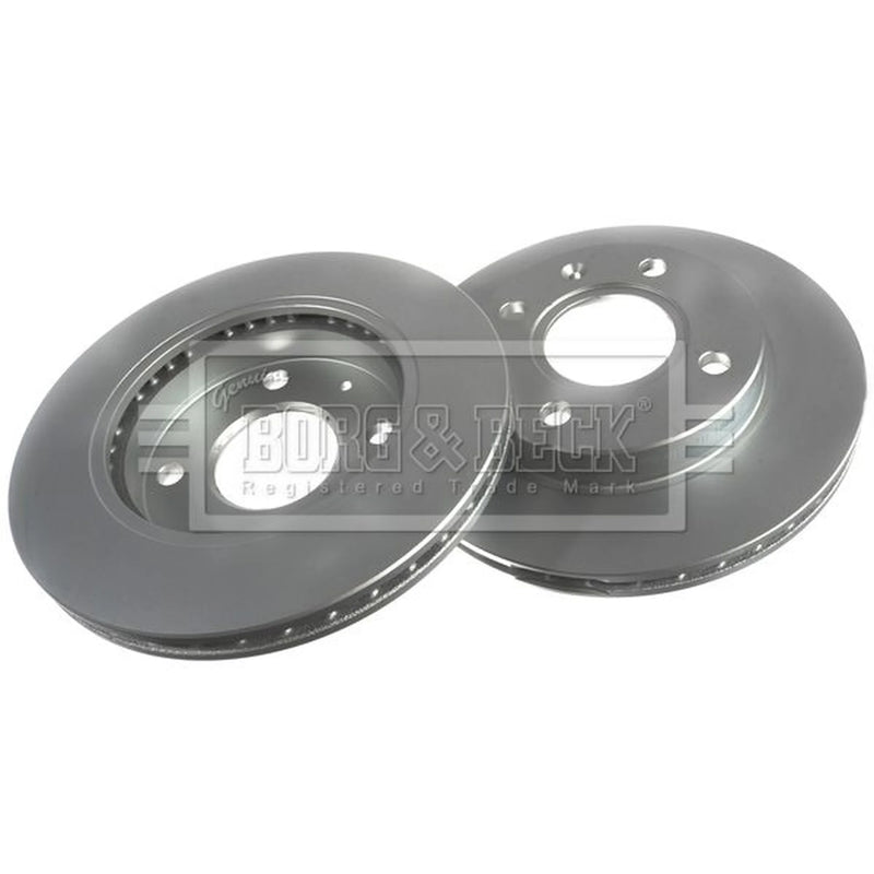 Borg & Beck 2 x Vented Front Brake Discs BBD4025