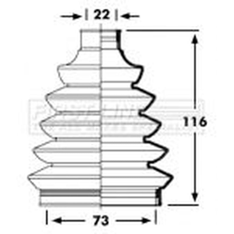 First Line Drive Shaft Bellow Kit Front Left Thermoplast FCB2359