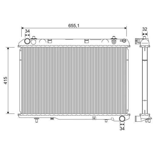 Valeo Engine Radiator 701275