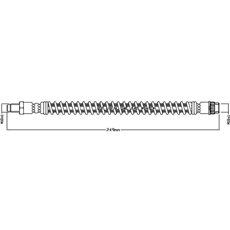 Juratek Brake Hydraulic Hose Line Rear JBH1157