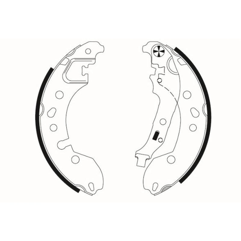 Textar Brake Shoe Set Axle Kit 91080700