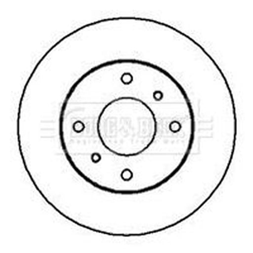 Borg & Beck 2 x Vented Front Brake Discs BBD4942