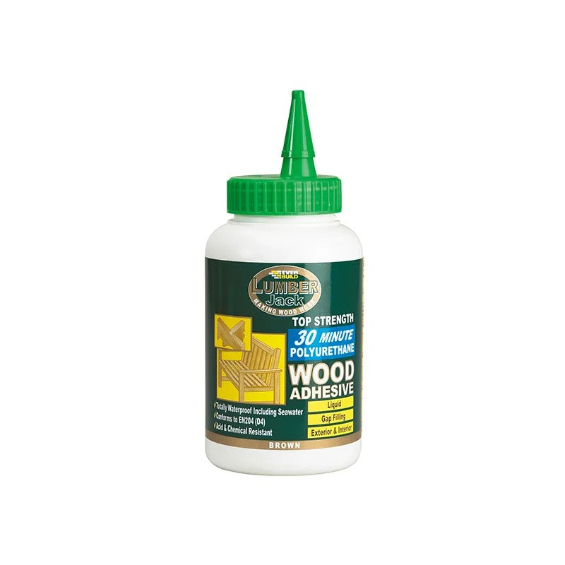 Everbuild Sika Lumberjack 30min Polyurethane Wood Adhesive Liquid 750g