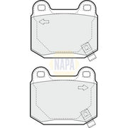 NAPA Rear Brake Pad Set NBP1845