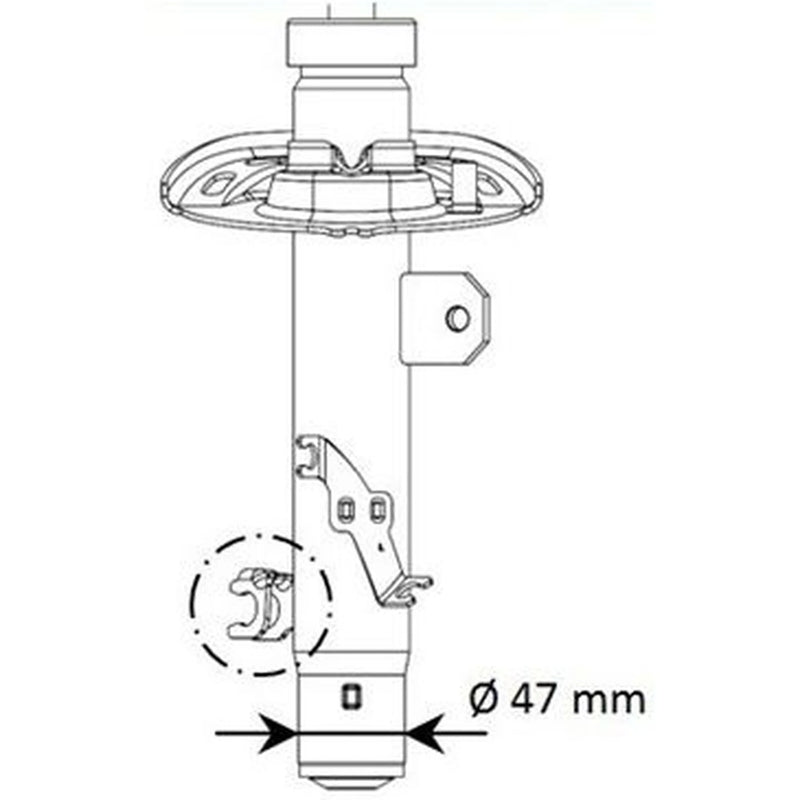KYB Shock Absorber Damper Strut Front Right 339800
