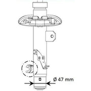 KYB Shock Absorber Damper Strut Front Left 339805