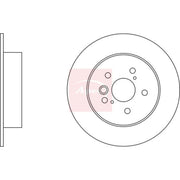 Apec 2 x Solid Rear Brake Discs DSK2327