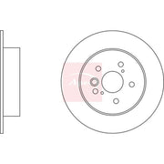 Apec 2 x Solid Rear Brake Discs DSK2327