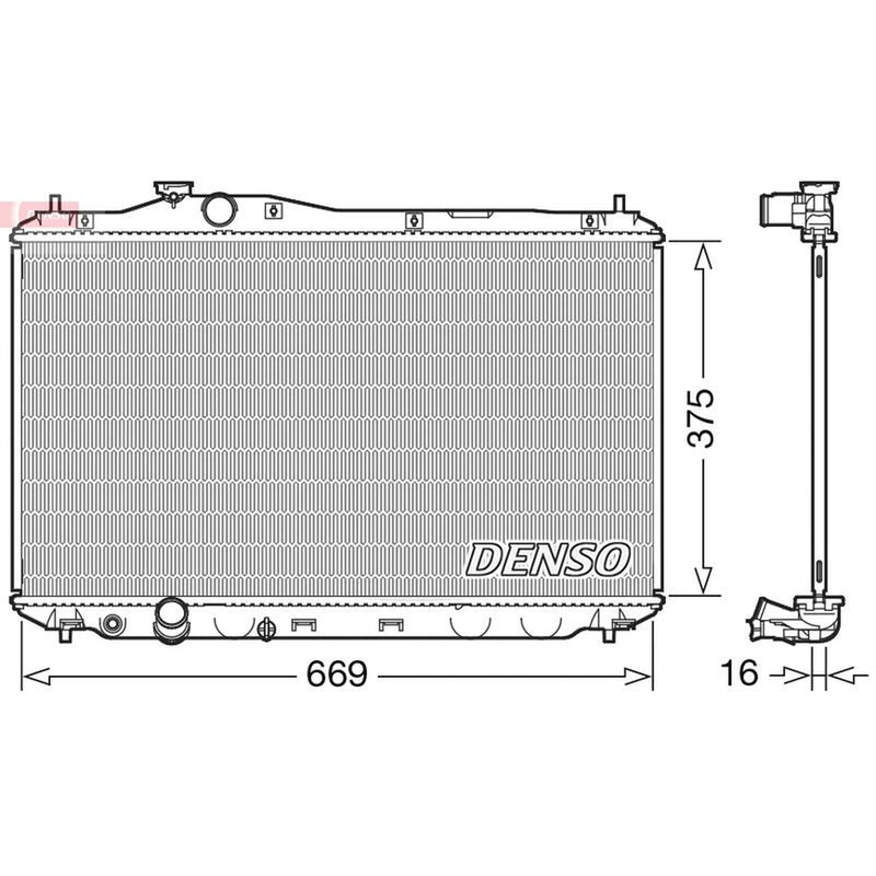 Denso Engine Radiator DRM40042